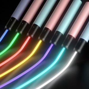 KEPUAI NEW LED Jump Rope for Christmas LED Fiber Optic Skipping Rope Flexible with Steel