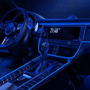 KEPUAI Interior Car Decoration LED Fiber Optic Light Strip Car Atmosphere Interior Light Deco for Auto