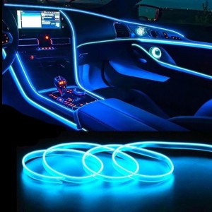 KEPUAI Interior Car Decoration LED Fiber Optic Light Strip Car Atmosphere Interior Light Deco for Auto