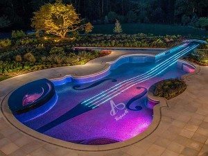 Fiber optic lighting pool fiber optic cable flooring installation