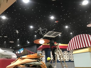 Starry Sky DIY Ceiling Light Led Fiber Optic Twinkle Stars Light For Mall Plaza