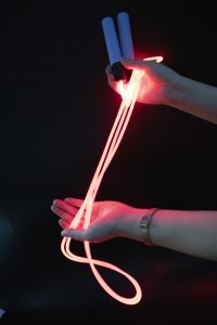 KEPUAI NEW Skipping Rope for Christmas Gift LED Fiber Optic Jump Rope High Quality with Stock