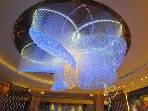 China New Product 
 Fiber optic chandelier restaurant pendant light, hotel pendant light, lobby pendant light for Holland Manufacturers