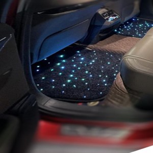 LED Fiber Optic Star Car Mat for Car Floor Lighting