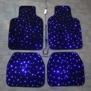 LED Fiber Optic Star Car Mat for Car Floor Lighting