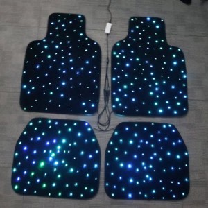 LED Fiber Optic Star Car Mat for Car Floor Lighting