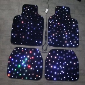 LED Fiber Optic Star Car Mat for Car Floor Lighting