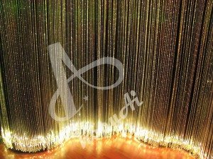 25W RGBW LED fiber optic rain curtain waterfall fiber optic curtain