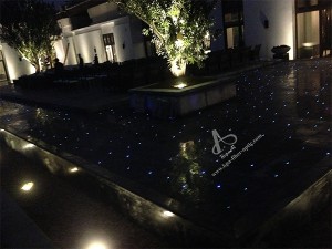 Build a star floor fiber optic floor pool light solution project outdoor