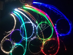 0.5mm 0.75mm nightclub dancing fiber optic whips