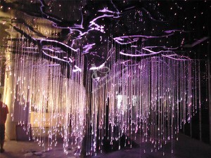 Tree Decoration Customized Wholesale DIY Fiber Optic Waterfall Avatar Tree Fiber Optic Cable