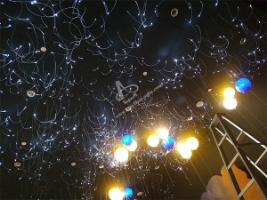 Hotel Indoor Ceiling Decoration Fiber Optic Ceiling DIY Fibre Optic Strands Curve