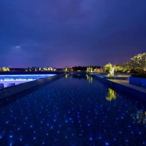 KEPUAI Waterproof IP65 Underwater LED Fiber Optic Swimming Pool Lights Underground Lights for Outdoor Use