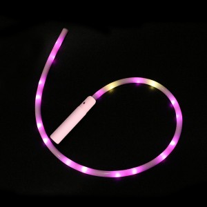 2023 KEPUAI NEW Silicon LED Running Light Whip for Party RGB Rave Dancing Whips